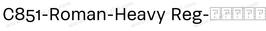 C851-Roman-Heavy Reg字体转换